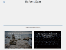 Tablet Screenshot of norberteder.com